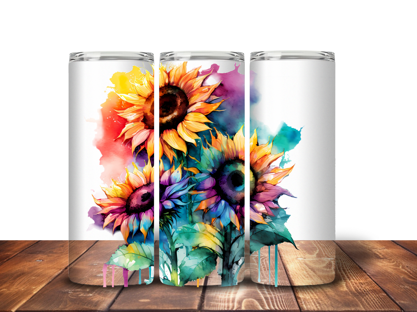 Watercolour Sunflowers