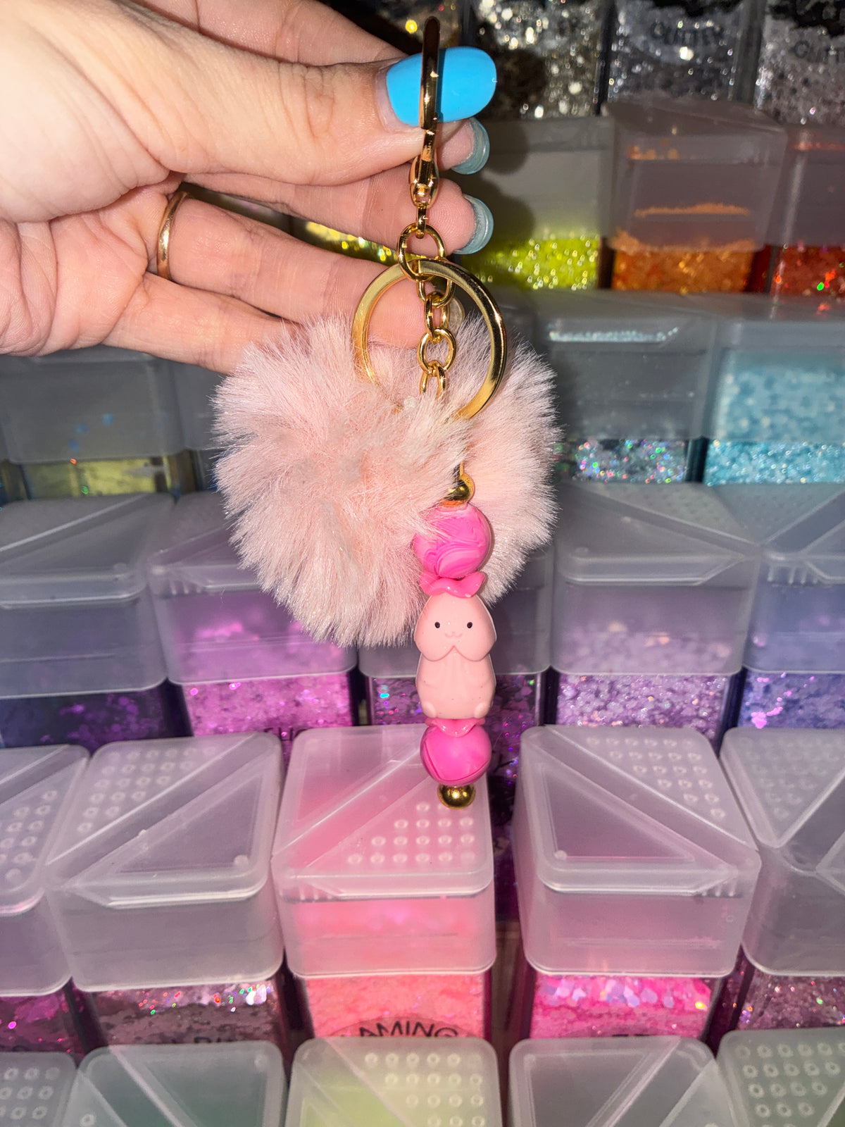 Standard Pom Pom Keyring