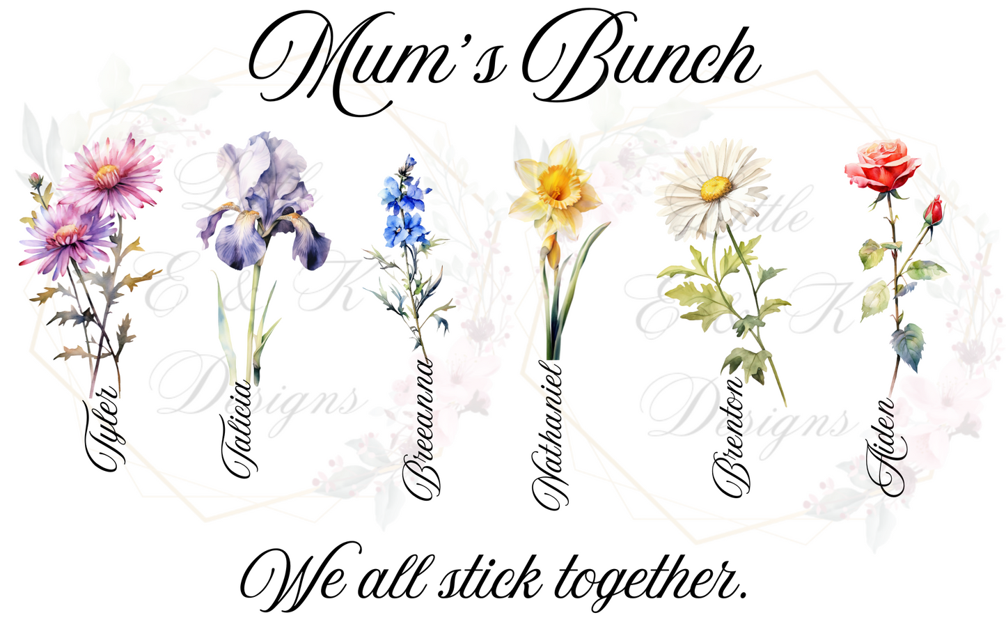 Birth Flower DIGITAL PRINT FILE ONLY