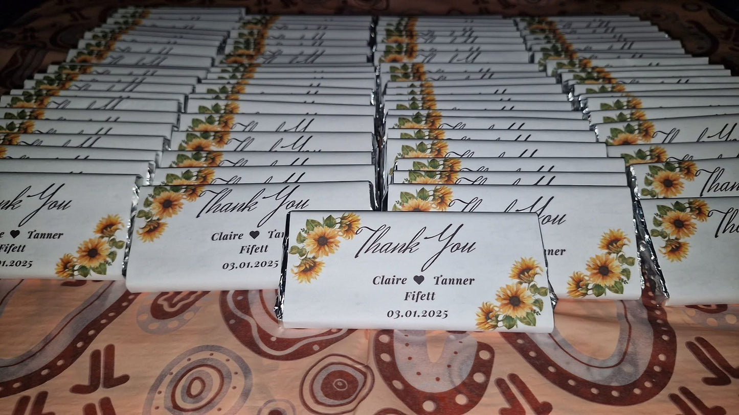 Personalised Wrapped Chocolates