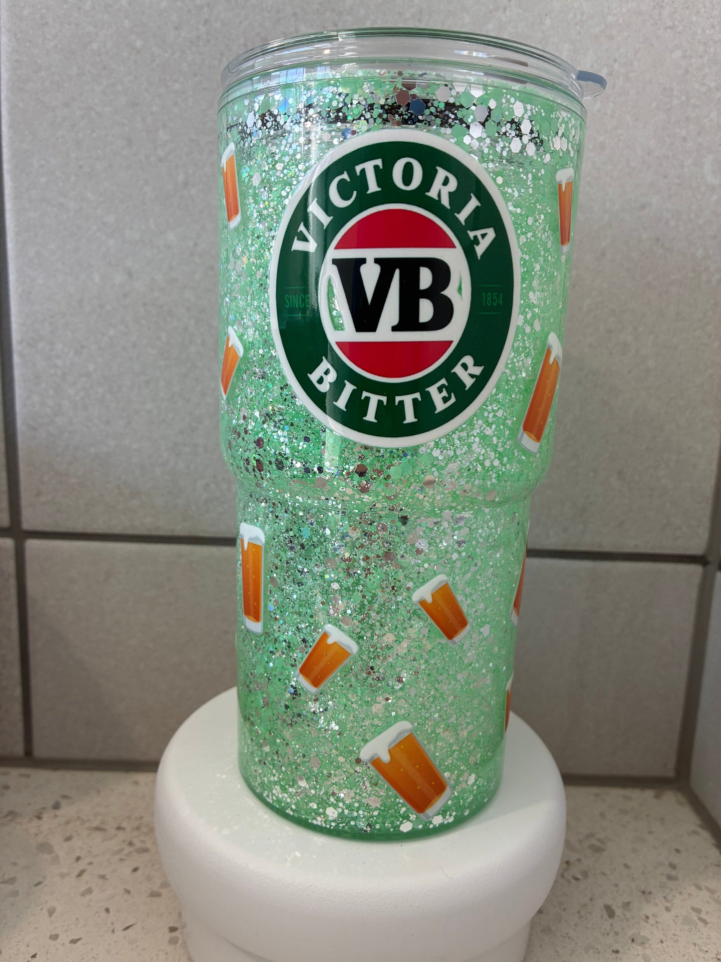 Victoria 16oz Tapered Acrylic Snowglobe