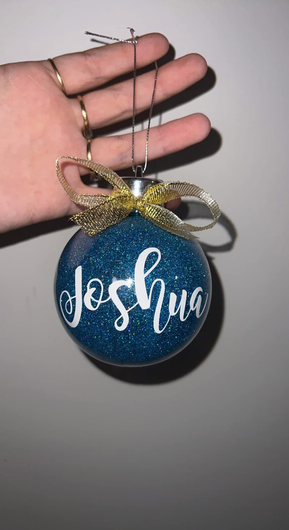 Personalised Glitter Baubles