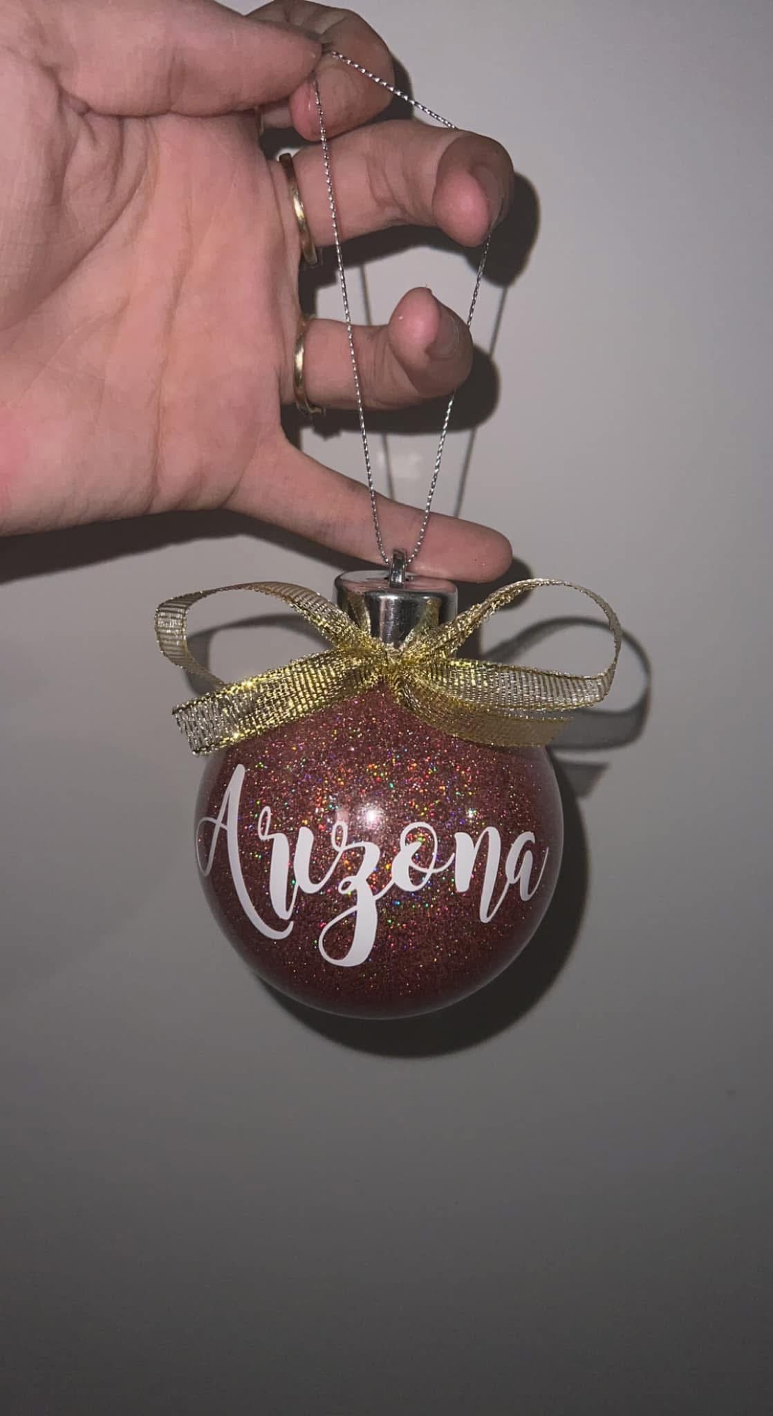 Personalised Glitter Baubles