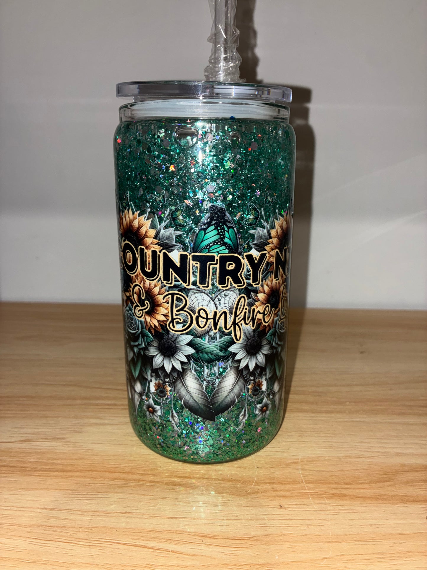 16oz Snowglobe Glass & Acrylic