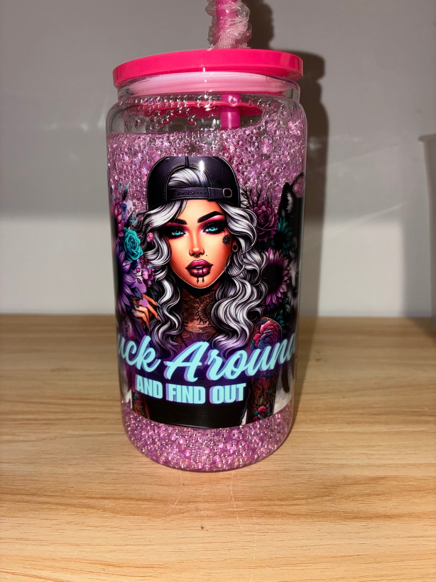 16oz Snowglobe Glass & Acrylic