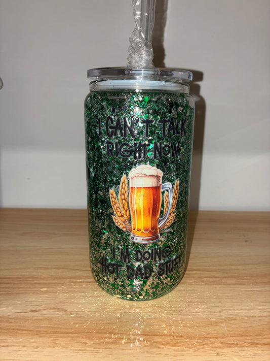16oz Snowglobe Glass & Acrylic