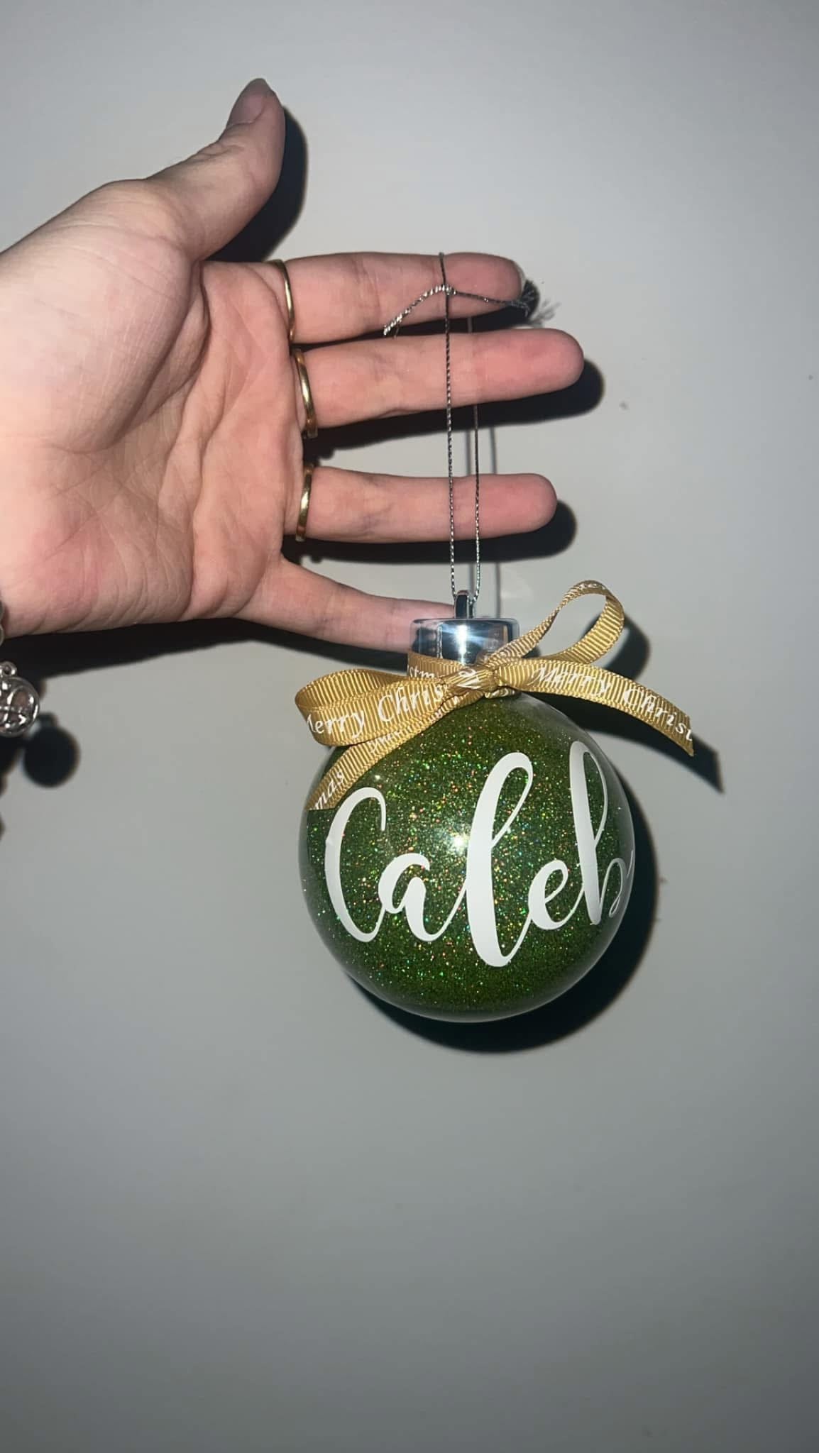 Personalised Glitter Baubles