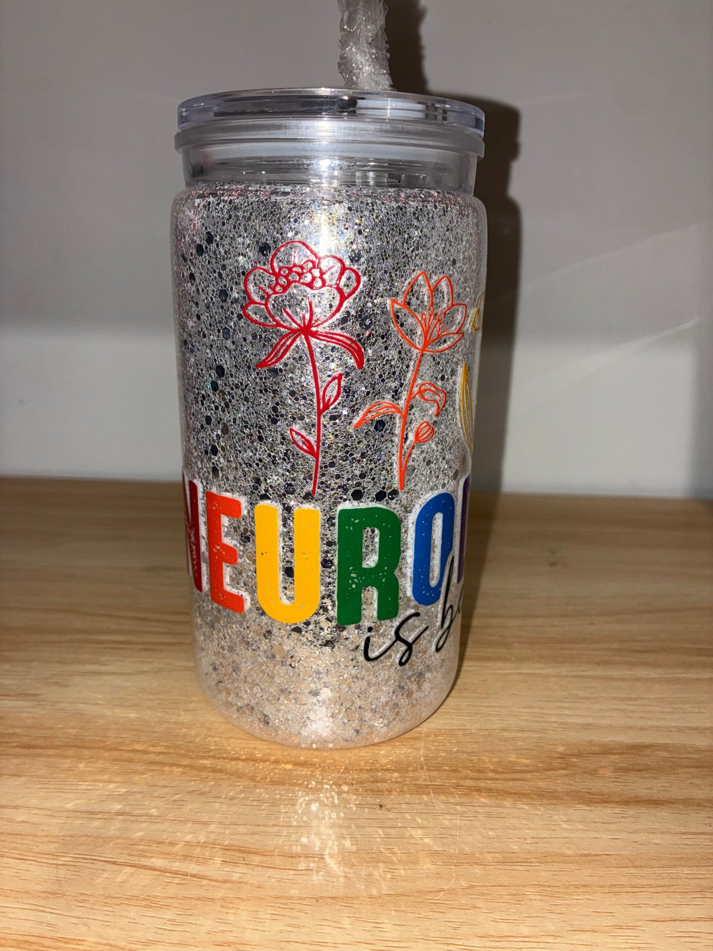 16oz Snowglobe Glass & Acrylic