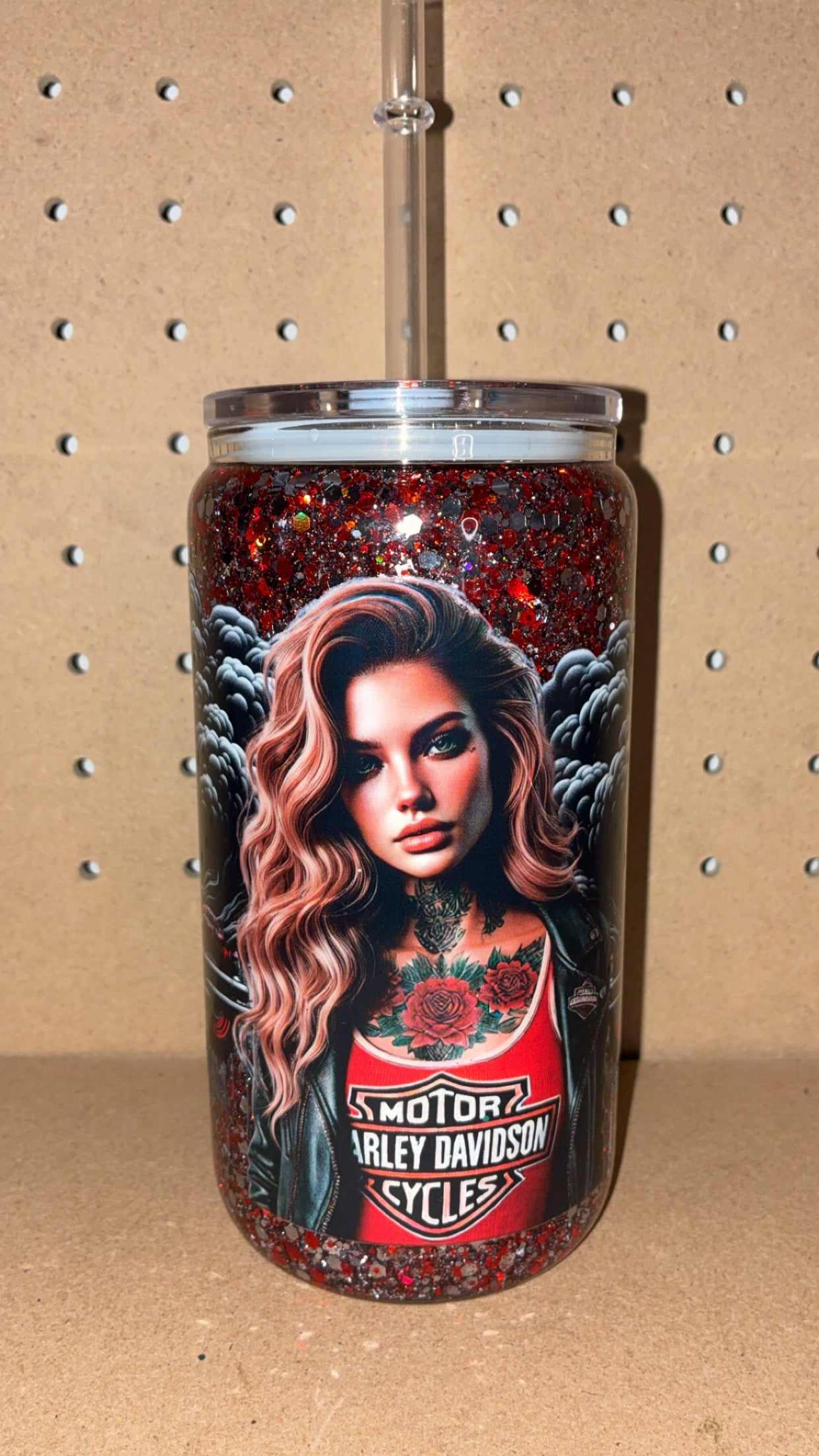 Harley 16oz Glass Snowglobe