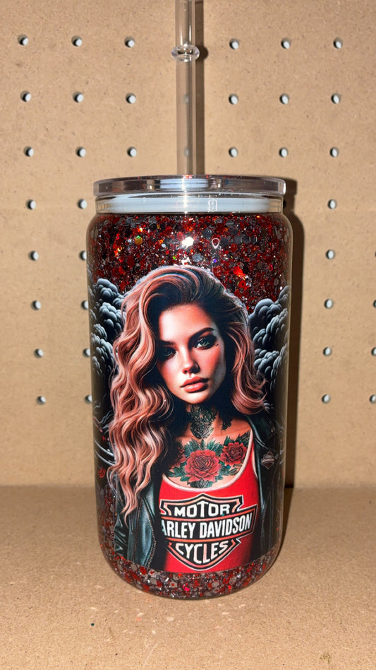 Harley 16oz Glass Snowglobe