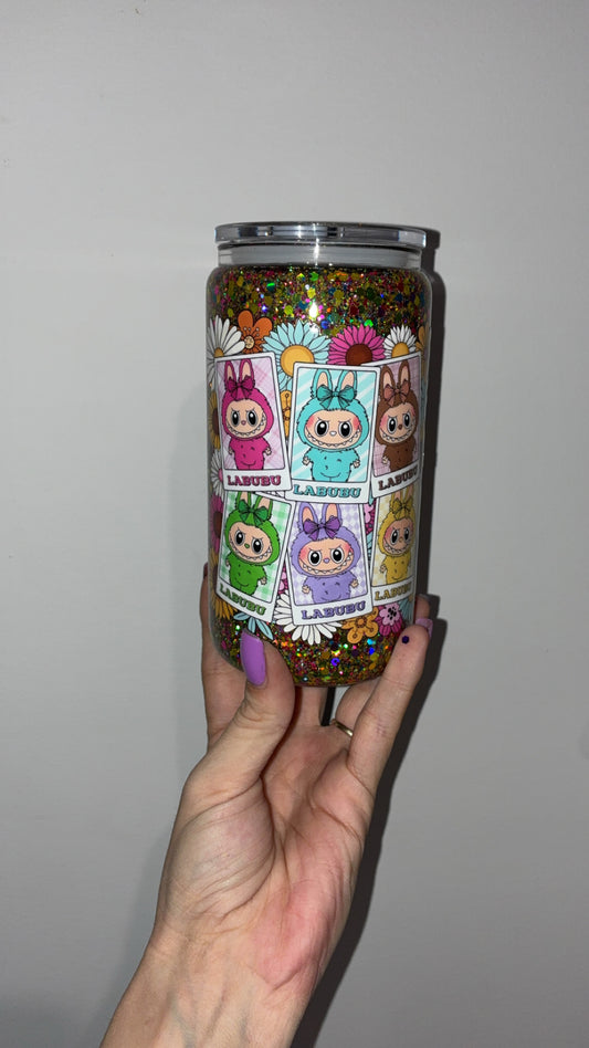 16oz Glass Snowglobe Labubu