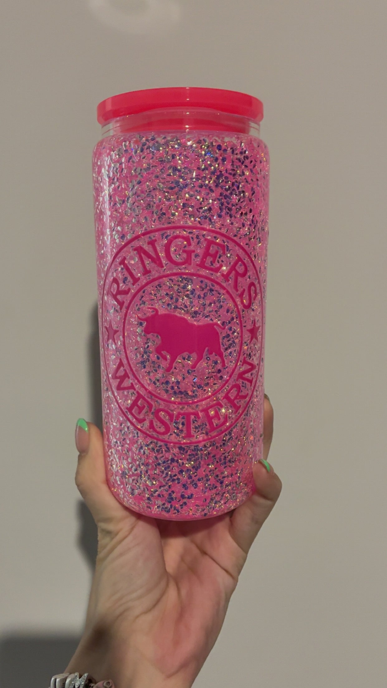 Tall 16oz Glass Snowglobes