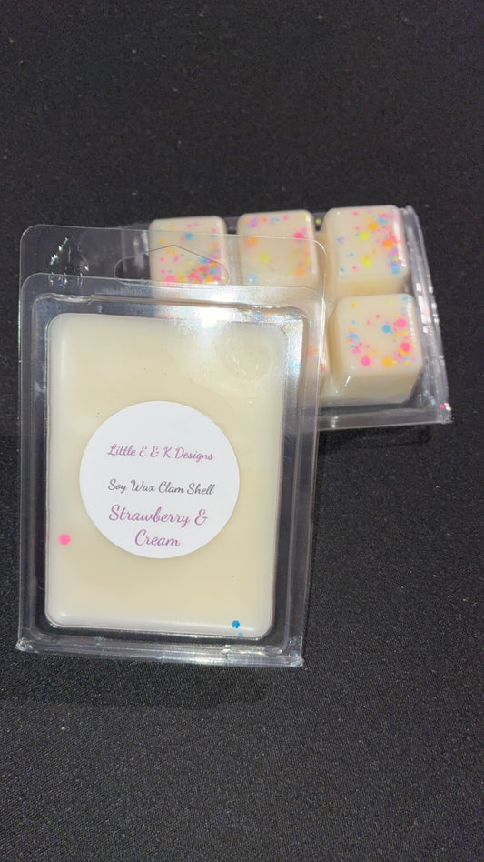 Strawberry&Cream Clam Shell Wax Melt