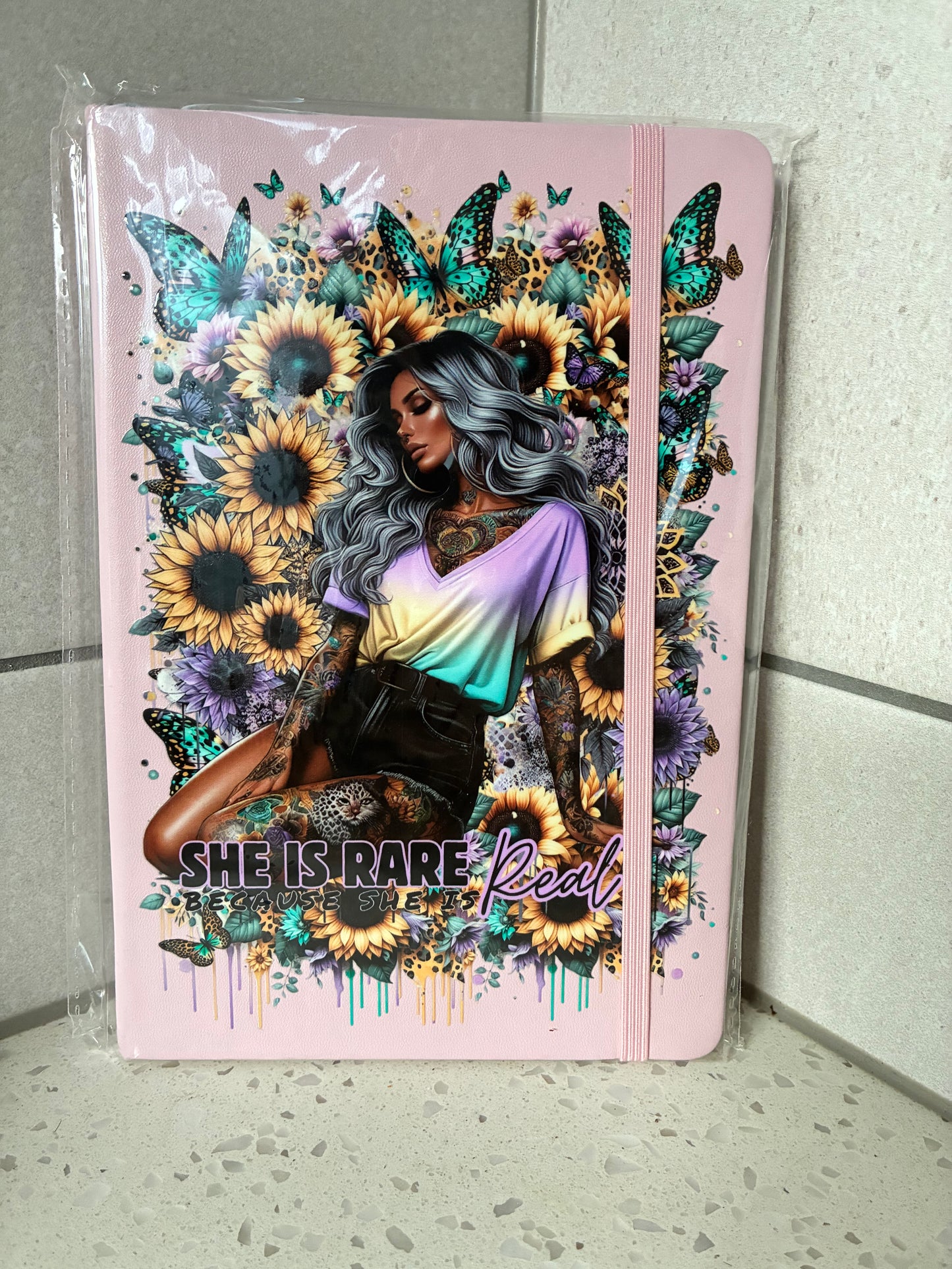 She Is Rare, Because She Is Real A5 Notebook