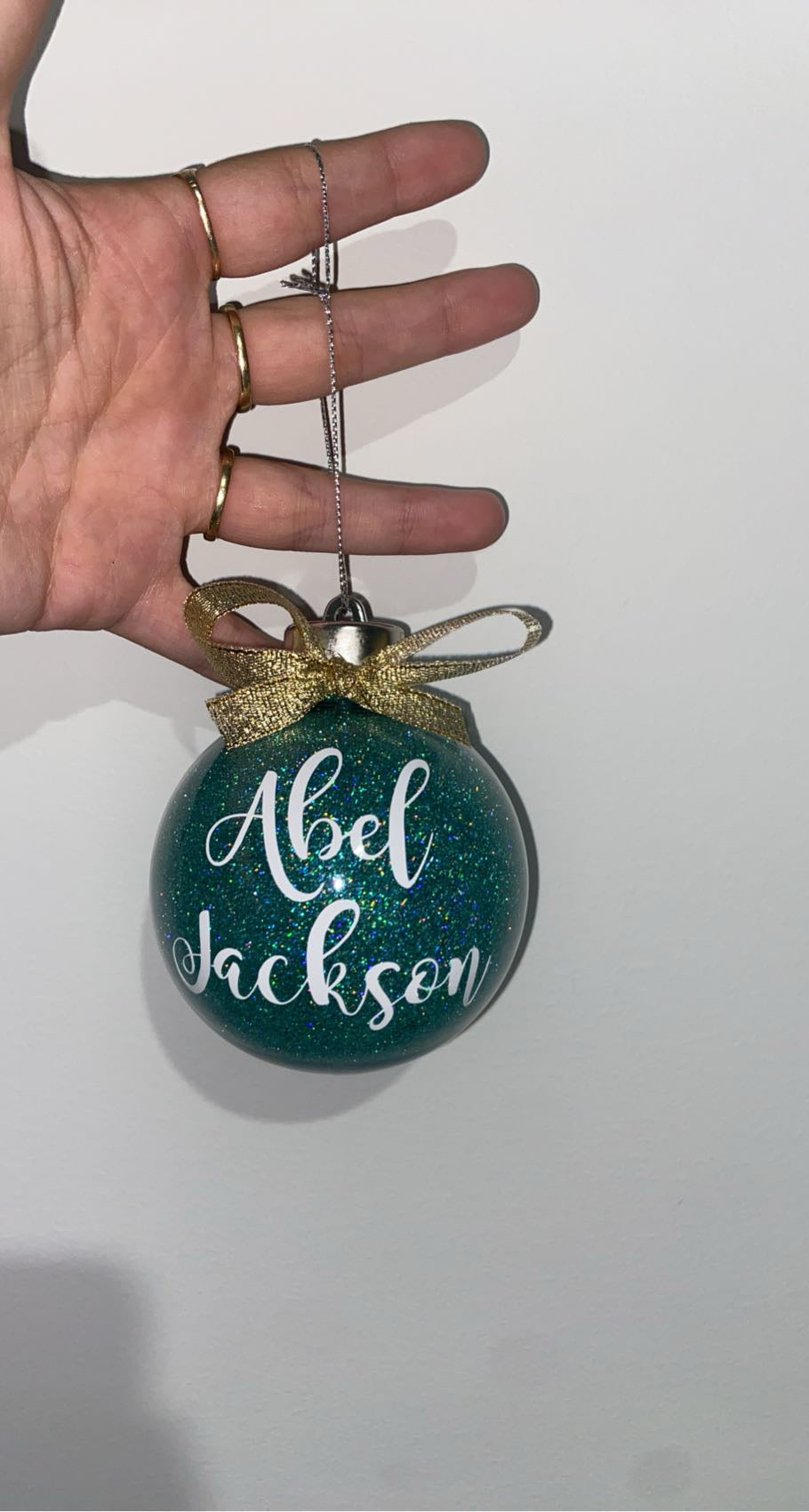 Personalised Glitter Baubles