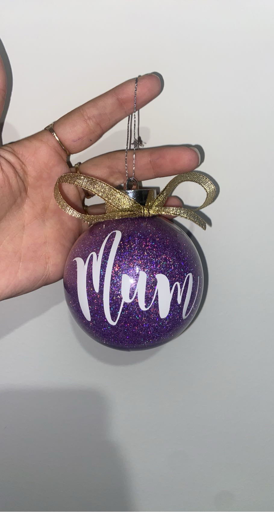 Personalised Glitter Baubles