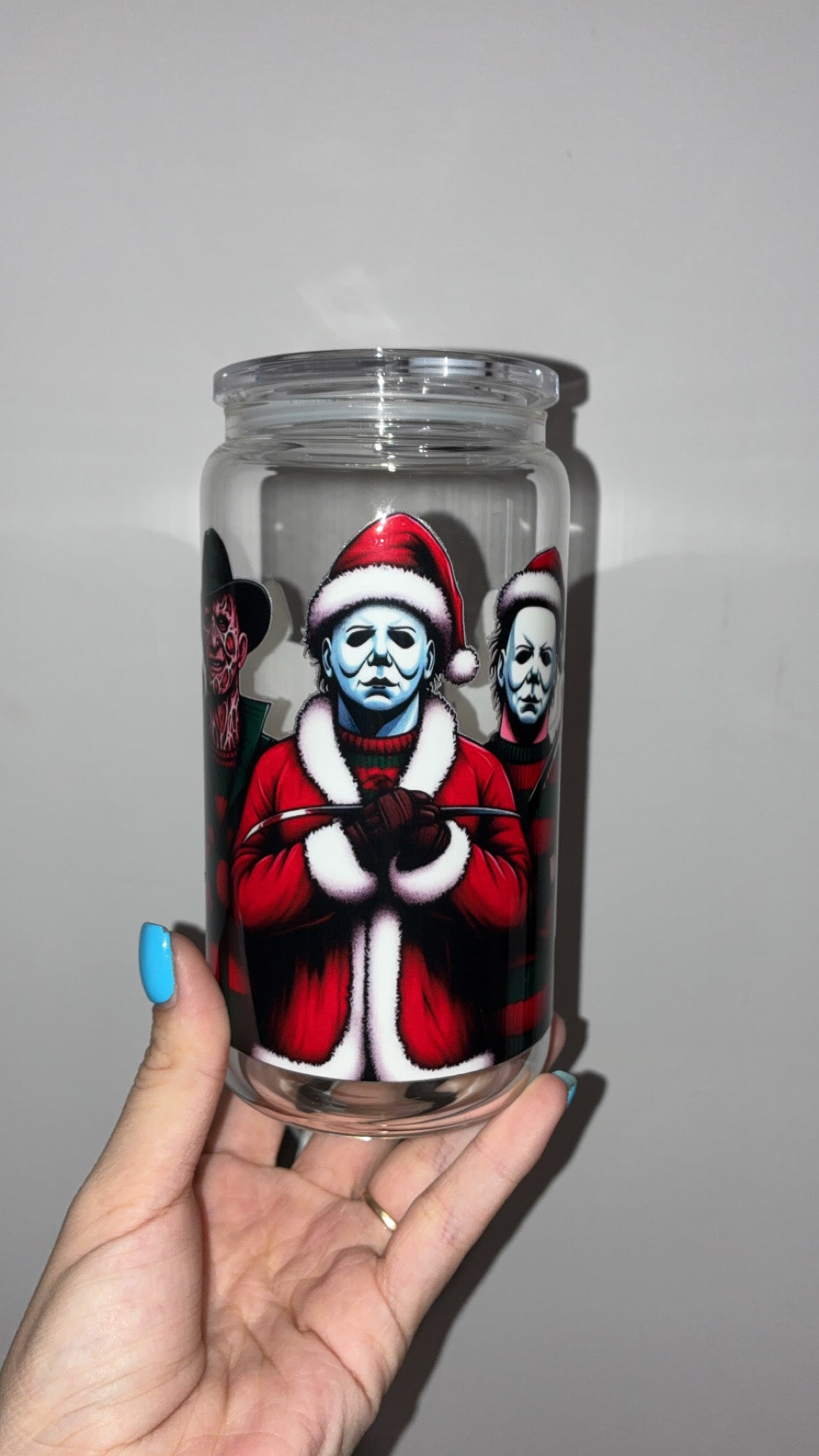 Discounted Christmas 16oz Glass Cups
