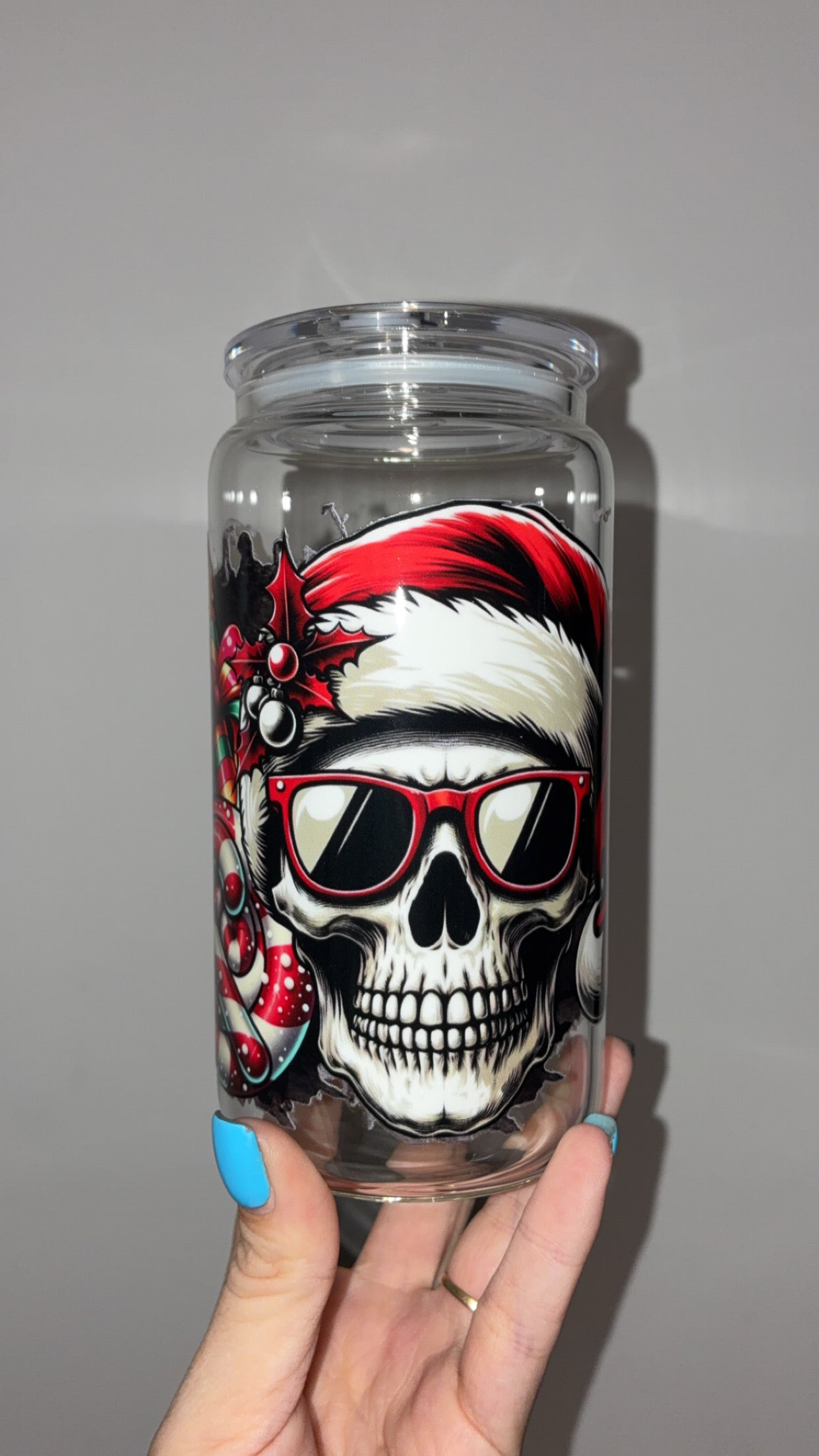 Discounted Christmas 16oz Glass Cups