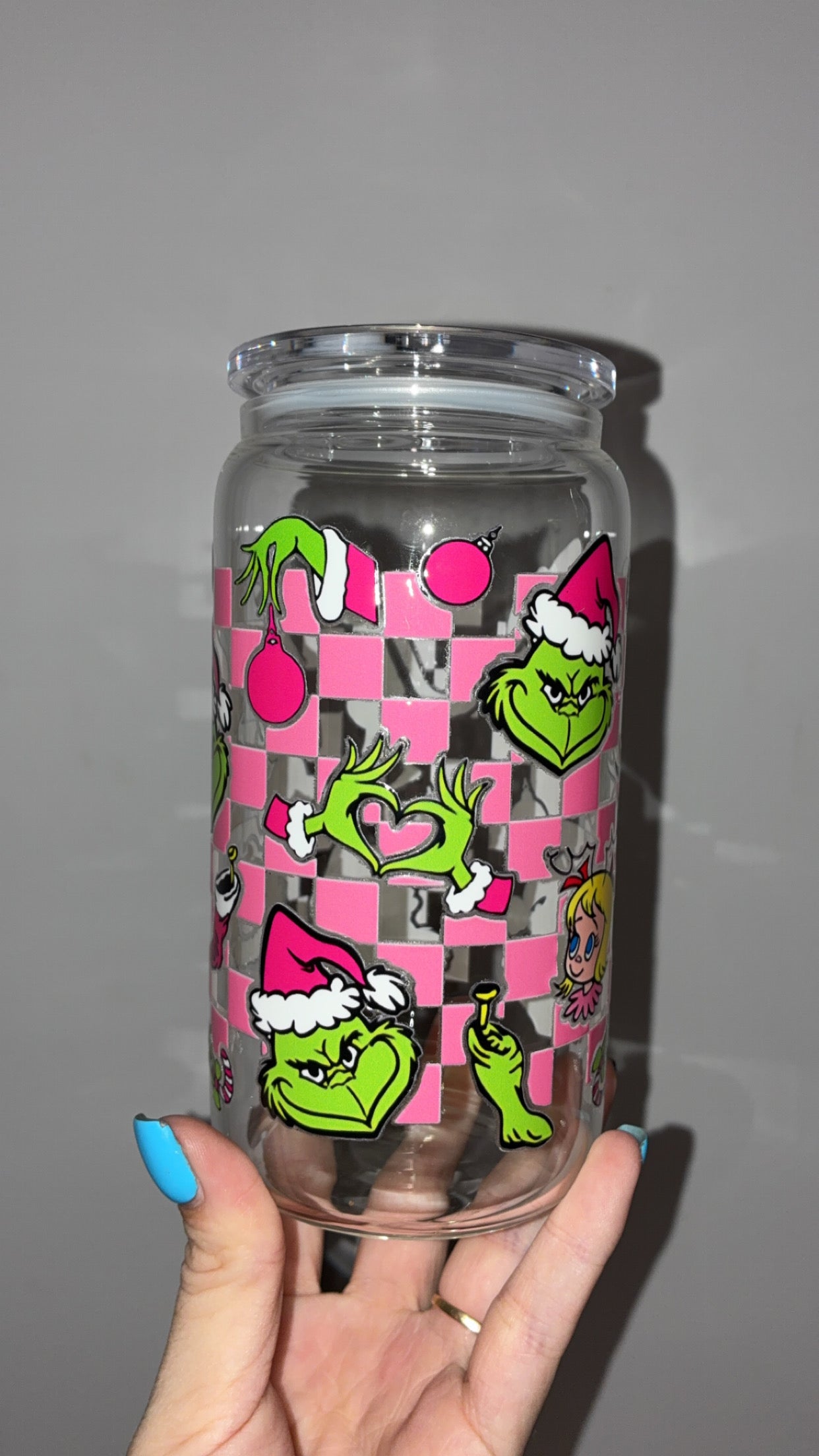 Discounted Christmas 16oz Glass Cups