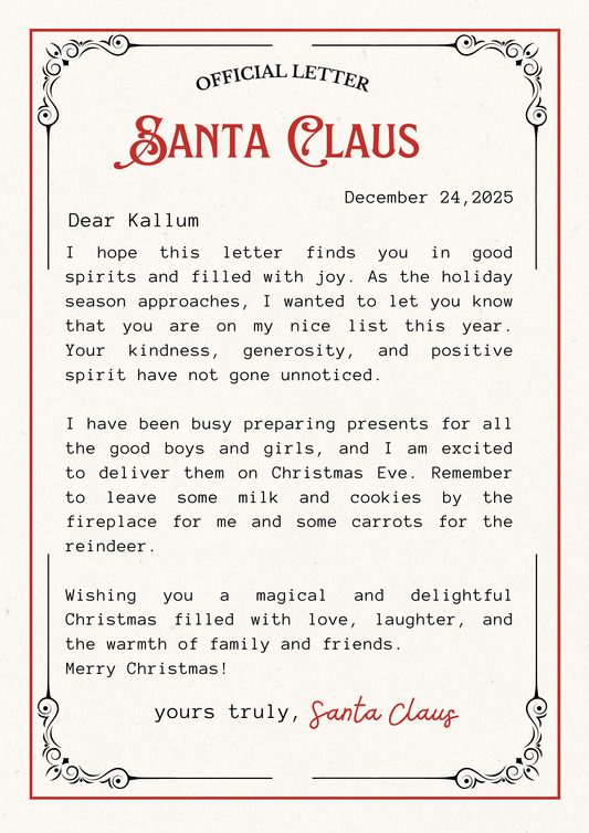 Letter From Santa