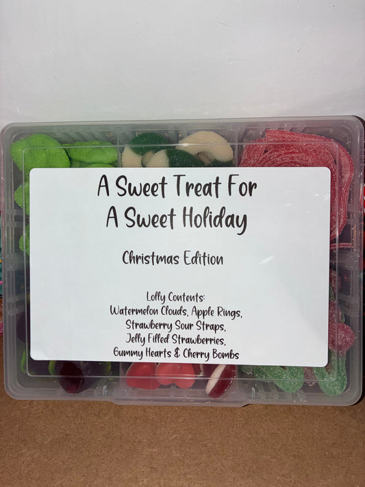 Christmas Coloured Themed Lolly Box