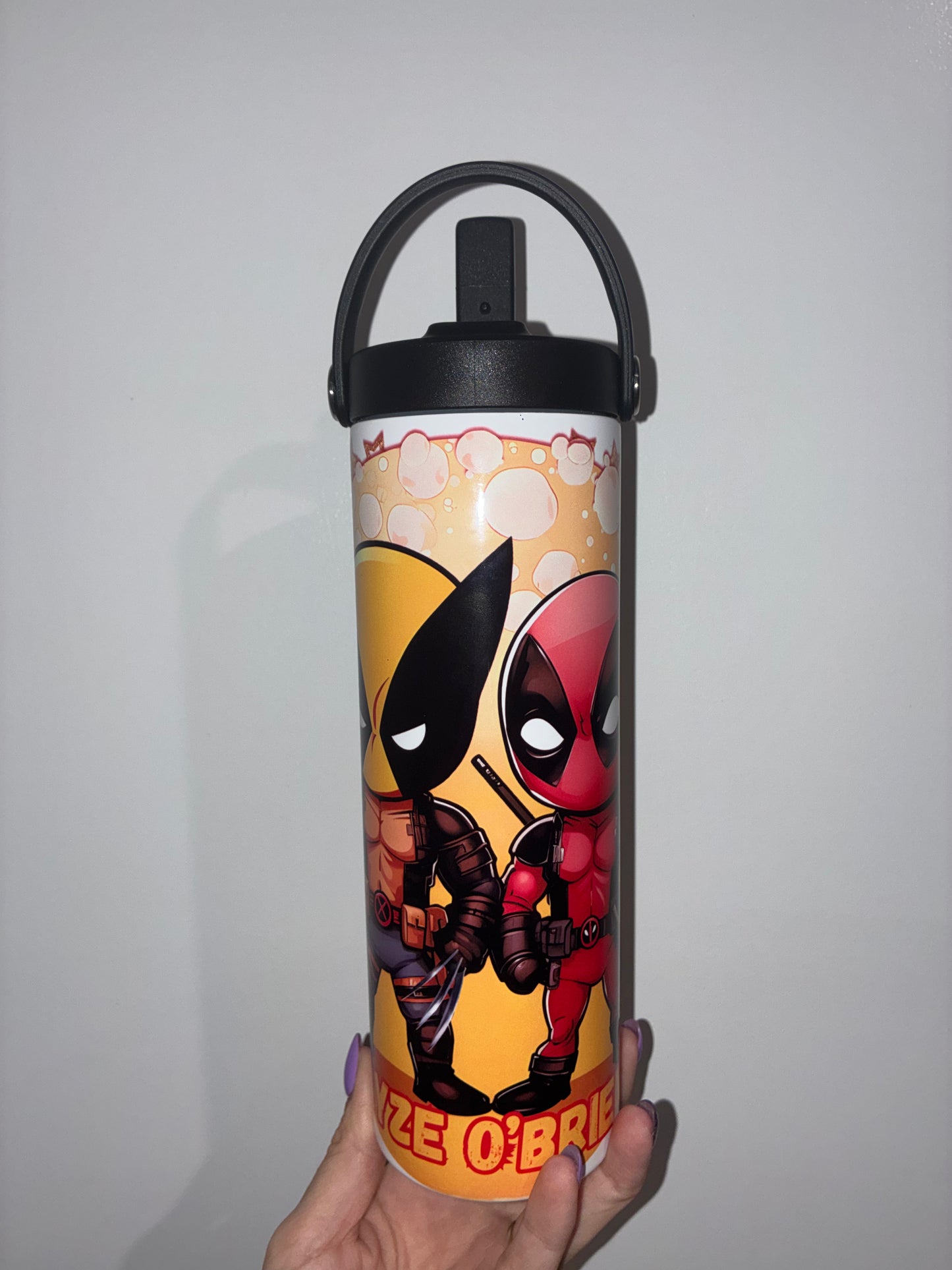 Custom Double Walled Stainless Steel Drink Bottle- 590mls